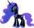 Size: 1920x1566 | Tagged: safe, edit, vector edit, nightmare moon, princess luna, alicorn, pony, ponyar fusion, g4, concave belly, ethereal mane, female, fusion, hoof shoes, mare, nightmare luna, palette swap, peytral, recolor, simple background, slender, solo, starry mane, thin, transparent background, vector