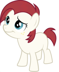 Size: 1920x2314 | Tagged: safe, edit, vector edit, babs seed, oc, oc:fausticorn, earth pony, pony, ponyar fusion, g4, female, filly, foal, fusion, looking up, palette swap, recolor, simple background, solo, transparent background, vector