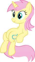 Size: 1920x3382 | Tagged: safe, fluttershy, lyra heartstrings, pony, unicorn, ponyar fusion, g4, female, fusion, mare, meme, palette swap, recolor, simple background, sitting, sitting lyra, solo, transparent background