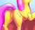 Size: 873x745 | Tagged: safe, artist:grissaecrim, fluttershy, pegasus, pony, g4, butt, dock, face not visible, featureless crotch, female, flutterbutt, mare, plot, rear view, solo