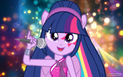 Size: 1024x640 | Tagged: safe, edit, twilight sparkle, equestria girls, g4, vector, wallpaper