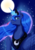 Size: 2894x4093 | Tagged: safe, artist:mantarwolf, princess luna, alicorn, pony, g4, ethereal mane, female, full moon, mare, moon, night, scrunchy face, solo, starry mane