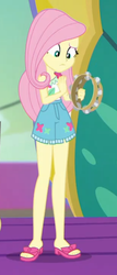 Size: 2100x4884 | Tagged: safe, screencap, fluttershy, equestria girls, equestria girls series, g4, spring breakdown, spoiler:eqg series (season 2), ankles, cropped, feet, female, legs, musical instrument, sandals, tambourine