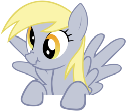 Size: 1950x1705 | Tagged: safe, artist:epic-panda17, derpy hooves, pegasus, pony, g4, female, mare, scrunchy face, simple, simple background, solo, spread wings, transparent background, wings