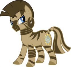 Size: 1920x1810 | Tagged: safe, edit, vector edit, doctor whooves, time turner, zecora, zebra, ponyar fusion, g4, ear piercing, earring, female, fusion, jewelry, leg rings, mare, neck rings, palette swap, piercing, recolor, simple background, solo, transparent background, vector, zeco whooves