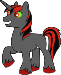 Size: 1920x2350 | Tagged: safe, edit, vector edit, king sombra, shining armor, pony, unicorn, ponyar fusion, g4, colored sclera, fusion, green sclera, male, palette swap, raised hoof, recolor, red eyes, shiningra, simple background, smiling, solo, stallion, transparent background, unshorn fetlocks, vector