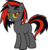 Size: 1920x1988 | Tagged: safe, edit, vector edit, dj pon-3, king sombra, vinyl scratch, pony, unicorn, ponyar fusion, g4, colored sclera, female, fusion, green sclera, mare, palette swap, raised eyebrow, recolor, red eyes, simple background, solo, transparent background, vector, vinylra