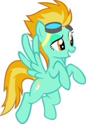 Size: 1920x2757 | Tagged: safe, edit, vector edit, lightning dust, spitfire, pegasus, pony, ponyar fusion, g4, female, flying, fusion, goggles, mare, palette swap, recolor, show accurate, simple background, solo, spit dust, transparent background, vector