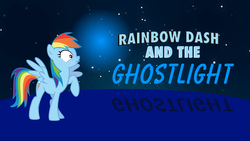 Size: 1920x1080 | Tagged: safe, artist:ianpony98, rainbow dash, pony, g4, cars (pixar), glowing orb, mater and the ghostlight, parody, pixar, title card