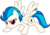 Size: 1920x1328 | Tagged: safe, edit, vector edit, dj pon-3, lightning dust, vinyl scratch, pegasus, pony, ponyar fusion, g4, crouching, female, fusion, lightning scratch, mare, palette swap, recolor, simple background, solo, spread wings, transparent background, vector, wings