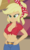 Size: 840x1380 | Tagged: safe, edit, edited screencap, editor:ah96, screencap, applejack, equestria girls, equestria girls series, five to nine, g4, belly button, big breasts, breast edit, breasts, busty applejack, cleavage, clothes, cropped, female, front knot midriff, hand on hip, jeans, lidded eyes, midriff, pants, sexy, show accurate, solo