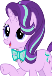 Size: 2472x3600 | Tagged: safe, artist:dashiesparkle edit, artist:disneymarvel96, edit, vector edit, starlight glimmer, pony, unicorn, g4, bowtie, bowties are cool, bust, female, high res, mare, simple background, solo, vector, white background