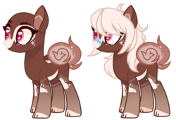 Size: 1280x871 | Tagged: safe, artist:bxby-mochi, oc, oc only, oc:mocha, earth pony, pony, bald, female, mare, simple background, solo, transparent background