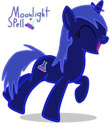 Size: 1069x1200 | Tagged: safe, artist:crystal wishes, derpibooru exclusive, oc, oc:moonlight spell, pony, unicorn, happy