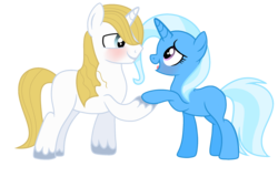 Size: 2188x1400 | Tagged: safe, artist:starshinejl, prince blueblood, trixie, pony, g4, female, male, ship:bluetrix, shipping, straight, vector