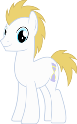 Size: 1920x3048 | Tagged: safe, edit, vector edit, doctor whooves, prince blueblood, time turner, earth pony, pony, ponyar fusion, g4, doctorblood, fusion, male, palette swap, recolor, simple background, solo, stallion, transparent background, vector