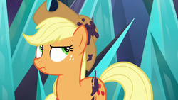 Size: 1920x1080 | Tagged: safe, screencap, applejack, earth pony, pony, g4, the beginning of the end, female, mare, mud, solo