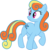 Size: 1920x1940 | Tagged: safe, edit, vector edit, bon bon, rainbow dash, sweetie drops, earth pony, pony, ponyar fusion, g4, bon dash, female, fusion, mare, palette swap, raised hoof, recolor, simple background, solo, transparent background, vector