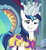 Size: 338x371 | Tagged: safe, screencap, shining armor, pony, unicorn, g4, sparkle's seven, cropped, crown, hard-won helm of the sibling supreme, male, royal guard armor, smiling, stallion