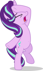 Size: 5000x8319 | Tagged: safe, artist:luckreza8, starlight glimmer, pony, g4, the beginning of the end, .svg available, belly button, bipedal, female, simple background, solo, transparent background, vector