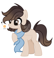 Size: 1280x1391 | Tagged: dead source, safe, artist:rainbows-skies, oc, oc only, oc:starry whistle, pony, clothes, deviantart watermark, male, obtrusive watermark, scarf, simple background, solo, stallion, transparent background, watermark