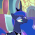 Size: 500x500 | Tagged: safe, edit, edited screencap, editor:lolledits, screencap, princess luna, twilight sparkle, alicorn, pony, g4, the beginning of the end, animated, boop, cute, female, gif, loop, lunabetes, mare, smiling, snoot