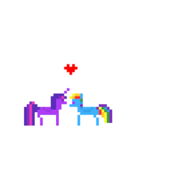 Size: 512x512 | Tagged: safe, artist:axxuy, rainbow dash, twilight sparkle, alicorn, pony, g4, female, lesbian, pixel art, ship:twidash, shipping, simple background, twilight sparkle (alicorn)