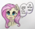 Size: 2257x1916 | Tagged: safe, artist:lightisanasshole, edit, fluttershy, pegasus, pony, g4, blue eyes, blushing, bronybait, bubble, chest fluff, cute, ear fluff, eye contact, female, fluffy, looking at each other, looking at you, mane, pink mane, shading, shyabetes, simple background, soft color, solo, talking to viewer, traditional art, watercolor painting, white background