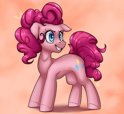 Size: 786x720 | Tagged: safe, artist:magicstarfriends, pinkie pie, earth pony, pony, g4, cute, diapinkes, female, floppy ears, mare, smiling, solo