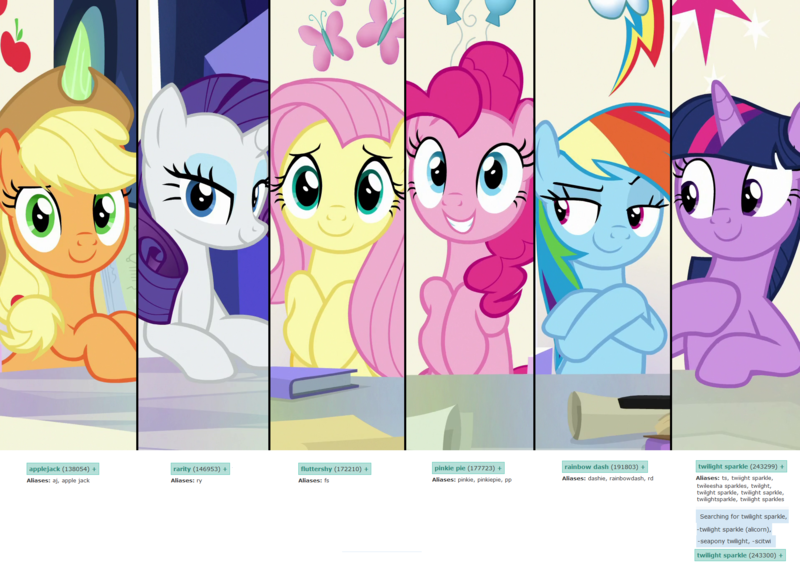 2022234 - safe, edit, edited screencap, screencap, applejack, fluttershy,  pinkie pie, rainbow dash, rarity, twilight sparkle, alicorn, earth pony,  pegasus, pony, unicorn, derpibooru, sparkle's seven, elements of harmony,  female, friendship throne, mane