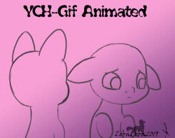 Size: 500x393 | Tagged: safe, artist:zobaloba, oc, pony, advertisement, animated, animation frame, auction, commission, couple, frame, gif, sketch, sorry, your character here