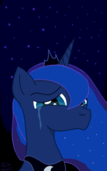 Size: 2196x3491 | Tagged: safe, artist:silly lime, princess luna, pony, g4, crying, female, high res, solo