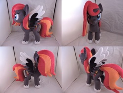 Size: 1597x1199 | Tagged: safe, artist:little-broy-peep, oc, oc:flame runner, pegasus, pony, female, irl, mare, photo, plushie, solo