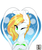 Size: 3200x3800 | Tagged: safe, artist:tanalise, oc, oc only, oc:whitefull wave, pony, double tail, female, green eyes, high res, looking at you, multicolored hair, one eye closed, simple background, white background, wink