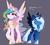Size: 2444x2186 | Tagged: safe, artist:magnaluna, princess celestia, princess luna, alicorn, pony, g4, alternate universe, cropped, crown, duo, female, high res, hoof shoes, jewelry, mare, peytral, regalia, royal sisters, siblings, simple background, sisters, twin sisters, twins, white-haired luna