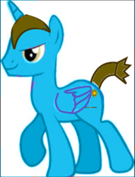 Size: 519x681 | Tagged: artist needed, safe, edit, oc, oc only, alicorn, pony, 1000 hours in ms paint, alicorn oc, bad edit, male, simple background, stallion, white background