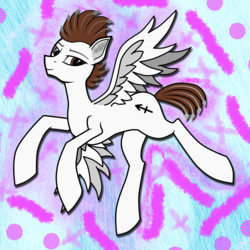 Size: 3025x3025 | Tagged: safe, artist:keshakadens, oc, oc only, oc:light frontier, pegasus, pony, abstract background, high res, male, solo, stallion