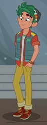Size: 392x1029 | Tagged: safe, screencap, timber spruce, equestria girls, g4, my little pony equestria girls: better together, star crossed, clothes, cropped, hand in pocket, male, outfit catalog, pants, shoes, smiling, solo