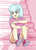 Size: 2480x3425 | Tagged: safe, artist:sumin6301, coco pommel, equestria girls, g4, clothes, converse, equestria girls-ified, female, high res, open mouth, shirt, shoes, shorts, simple background, sitting, socks, solo, stairs, white background