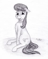 Size: 2391x2938 | Tagged: safe, artist:peruserofpieces, octavia melody, pony, g4, female, high res, sitting, solo, traditional art
