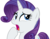 Size: 4356x3375 | Tagged: safe, artist:sketchmcreations, rarity, pony, unicorn, g4, sparkle's seven, female, hoof on chin, mare, open mouth, simple background, solo, transparent background, vector