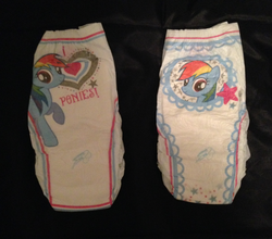 Size: 683x600 | Tagged: safe, rainbow dash, pony, g4, diaper, irl, photo, pullup (diaper), walgreens