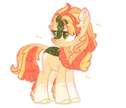 Size: 2500x2164 | Tagged: safe, artist:jxst-alexa, oc, oc only, kirin, cloven hooves, female, high res, kirin oc, simple background, smiling, solo, transparent background