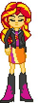 Size: 80x212 | Tagged: safe, artist:sunrisesurprise, sunset shimmer, equestria girls, g4, my little pony equestria girls, animated, facepalm, female, pixel art, simple background, solo, transparent background