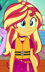Size: 545x856 | Tagged: safe, screencap, sci-twi, sunset shimmer, twilight sparkle, equestria girls, equestria girls series, g4, spring breakdown, spoiler:eqg series (season 2), cropped, geode of empathy, magical geodes, offscreen character