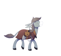 Size: 6000x5500 | Tagged: safe, artist:nivimonster, oc, oc only, oc:oracle daisy, donkey, ghost, pony, absurd resolution, clothes, female, scythe, shovel, simple background, solo, transparent background