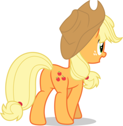 Size: 5000x5117 | Tagged: safe, artist:luckreza8, applejack, earth pony, pony, g4, the beginning of the end, .svg available, applebutt, butt, flank, plot, simple background, transparent background, vector