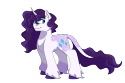 Size: 1280x854 | Tagged: safe, artist:itstechtock, rarity, pony, g4, alternate design, female, simple background, solo, transgender, transparent background, unshorn fetlocks