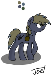 Size: 595x842 | Tagged: safe, artist:joel jacob, oc, oc only, oc:joel jacob, earth pony, pony, green eyes, male, solo