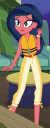 Size: 224x565 | Tagged: safe, screencap, desert sage, equestria girls, equestria girls specials, g4, my little pony equestria girls: better together, my little pony equestria girls: spring breakdown, background human, clothes, cropped, female, lifejacket, solo